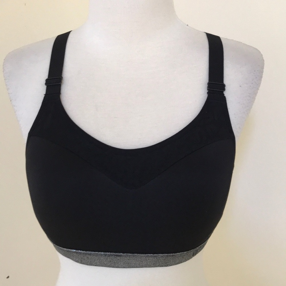 VICTORIA'S SECRET black 34C padded sports bra